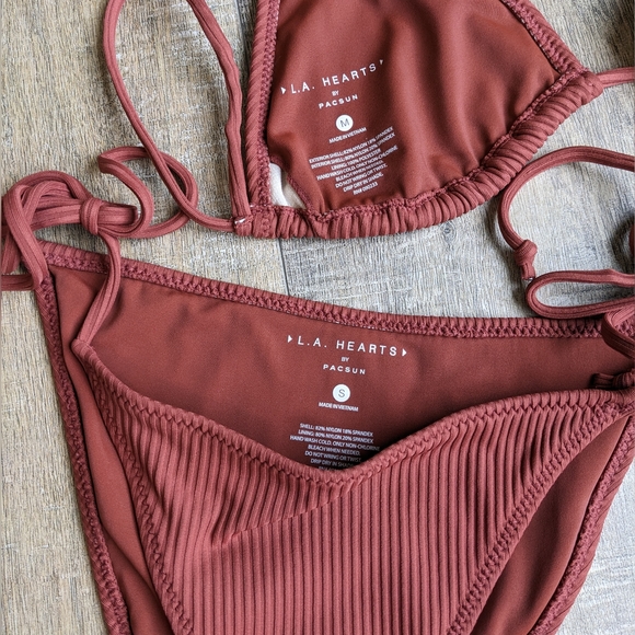 Pacsun LA hearts ribbed bikini - Picture 3 of 7